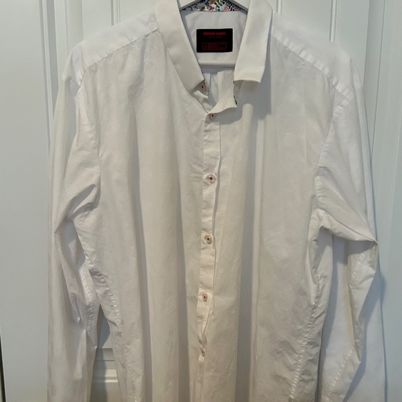 Jared Lang white button down dress shirt - Picture 1 of 3